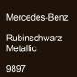 Preview: Mercedes-Benz, Rubinschwarz Metallic, 9897.